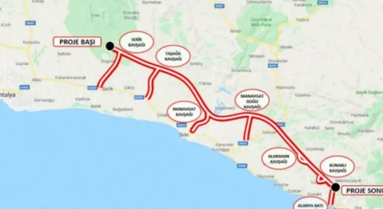 Antalya Alanya Karayolu Yapımı için Kamulaştırma Kararı Resmi Gazete'de Yayınlandı