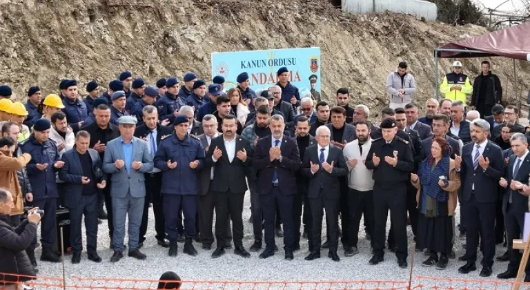 Antalya Kumluca'da Jandarma Teşkilatının Yeni Hizmet Binası İçin Temel Atıldı