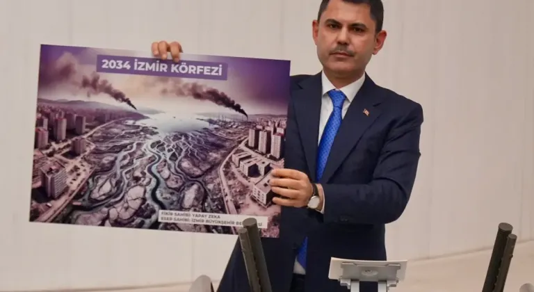 Bakan Kurum'dan İzmir Körfezi'ne Yapay Zeka ile Bakış: 2034'te Neler Olacak?