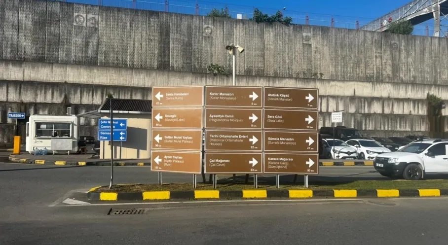 Trabzon'da Turizm Hamlesi: Büyükşehir'den Yönlendirme Levhalarıyla Kolay Ulaşım!