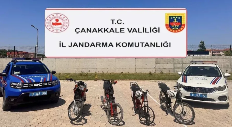 Çanakkale'de Trafik Terörü Estiren Motosikletlilere Jandarma Operasyonu! Rekor Ceza!