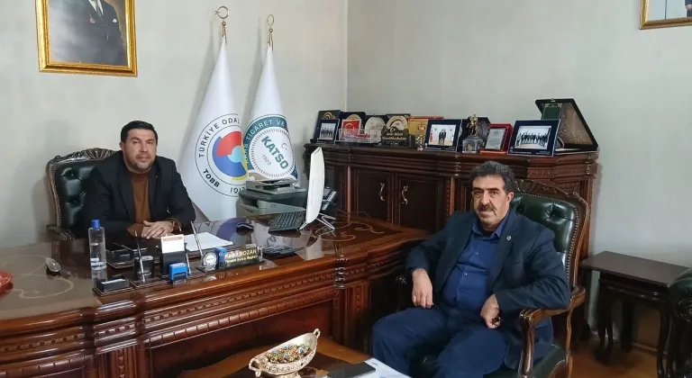 Digor ESO Başkanı Cemal Bölgi'nden Kars Ticaret ve Sanayi Odası Başkanı'na Ziyaret