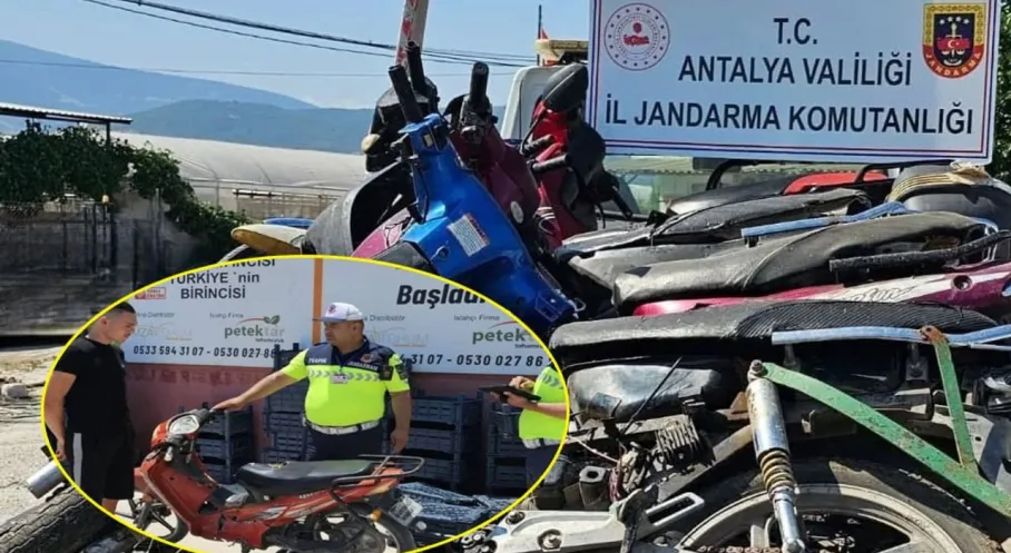 Finike'de Şok Motosiklet Operasyonu: 28 Araç Bağlandı! İşte Detaylar