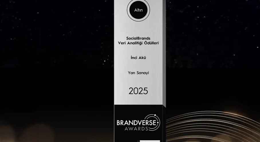 İnci Akü'ye Brandverse'ten 6. Altın Ödül: Dijitaldeki Liderliği Tescillendi!