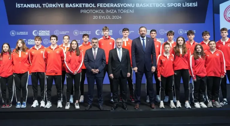 İstanbul'da TBF Basketbol Spor Lisesi için protokol