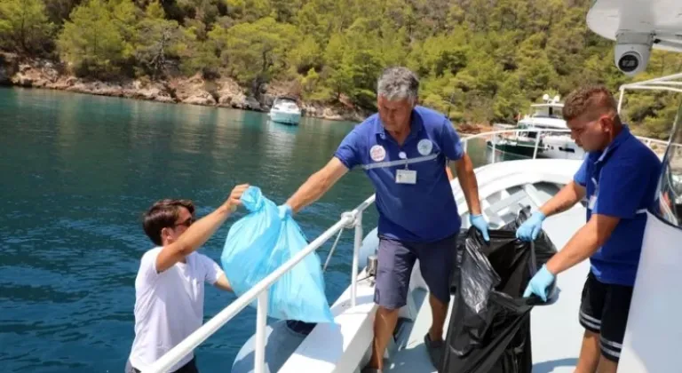 Muğla'da Deniz Temizliği İçin Tekneler Sezona Hazırlanıyor