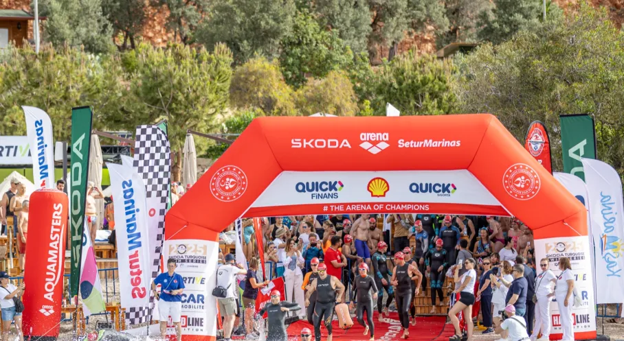 Setur Marinaları Kaş'ta Yüzme Şöleni Yarattı! AquaChallenge Heyecanı